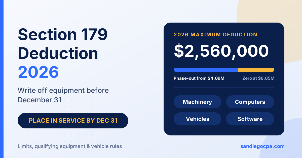 Section 179 Deduction 2026